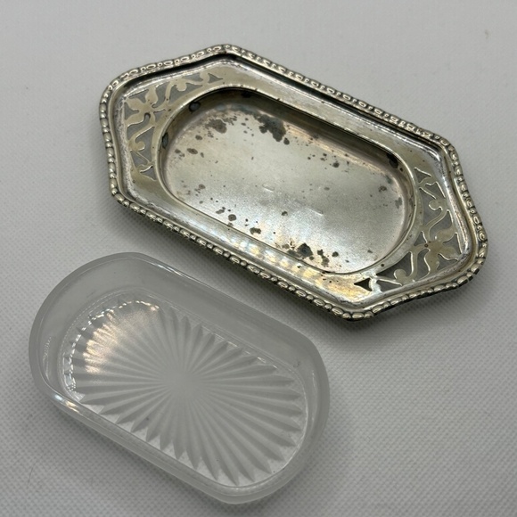 Hammon, Turner & Sons (H.T & S) Vintage Butter Dish, Silver Plated, England - Picture 3 of 7